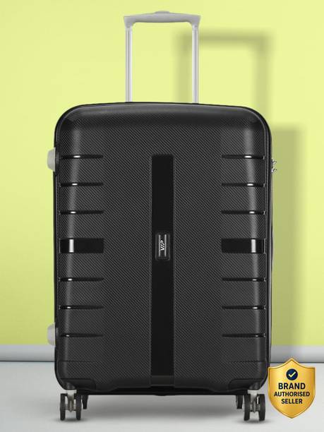 Small Cabin Suitcase (55 cm) 8 Wheels - Voyag 55 - Hardbody Trolley Bag - Black
