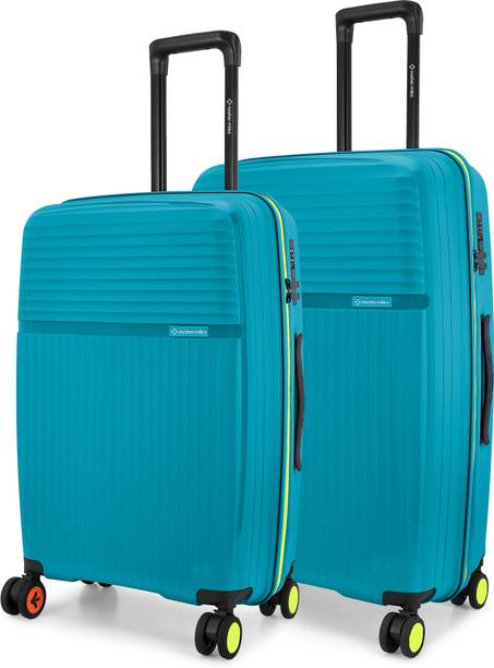 NASHER MILES Hard Body Set of 2 Luggage 8 Wheels - Phuket Luggage Se...