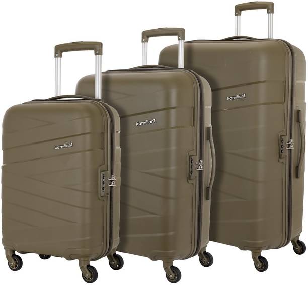 Kamiliant by American Tourister Hard Body Set of 3 Luggage 4 Wheels - (Small 55Cm Medi...