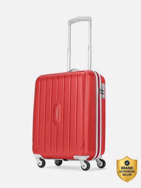 Small Cabin Suitcase (55 cm) 4 Wheels - Photon 55 - Hardbody Trolley Bag - Red