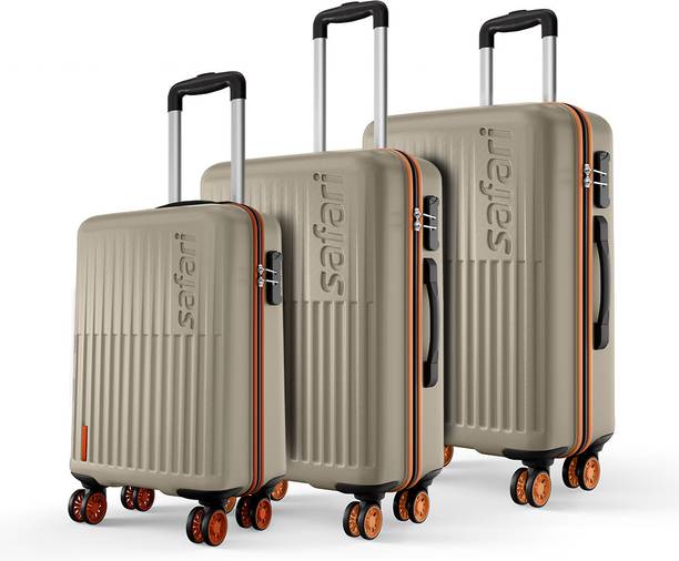 SAFARI Hard Body Set of 3 Luggage 8 Wheels - ASTRA NEO - Gold