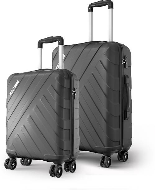 SAFARI Hard Body Set of 2 Luggage 8 Wheels - Voro - Grey