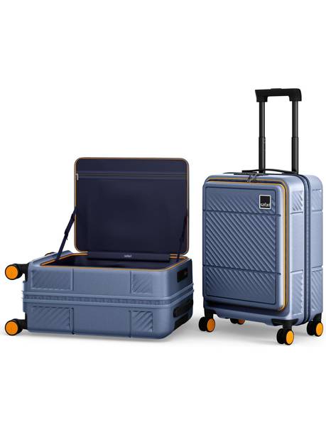 SAFARI Small Cabin Suitcase (56 cm) 8 Wheels - NOX - Blue