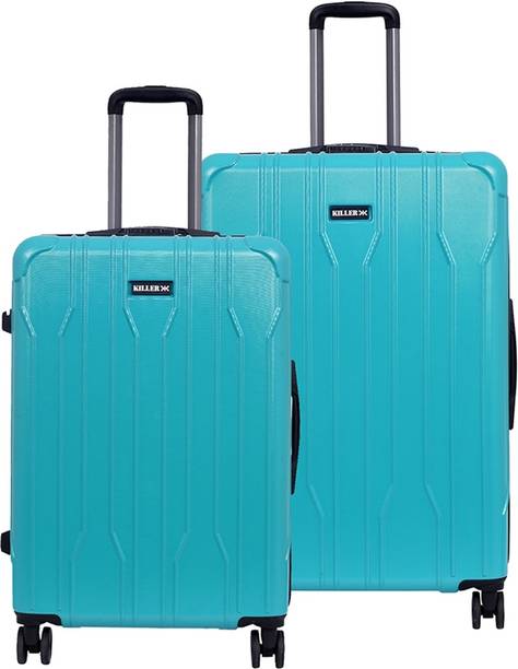 Price History of Hard Body Set of 2 Luggage 8 Wheels X track Light Weight Durable Polycarbonate Green Hard Luggage Green