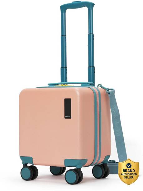mokobara small cabin suitcase (38 cm) 8 wheels - the moko blocks - pink, green