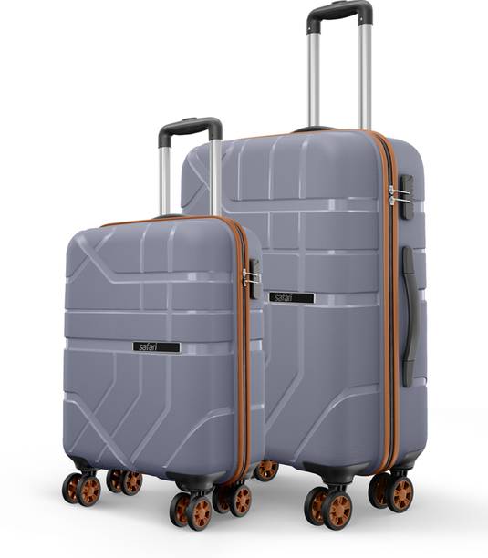SAFARI Hard Body Set of 2 Luggage 8 Wheels - Broadway - Blue