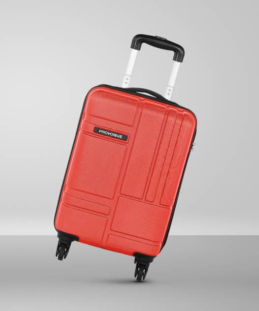 PROVOGUE Brick- Scarlet Red Cabin Suitcase 4 Wheels - 22 inch