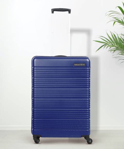 KILLER STREAK- Bright Blue Check-in Suitcase 4 Wheels - 30 inch