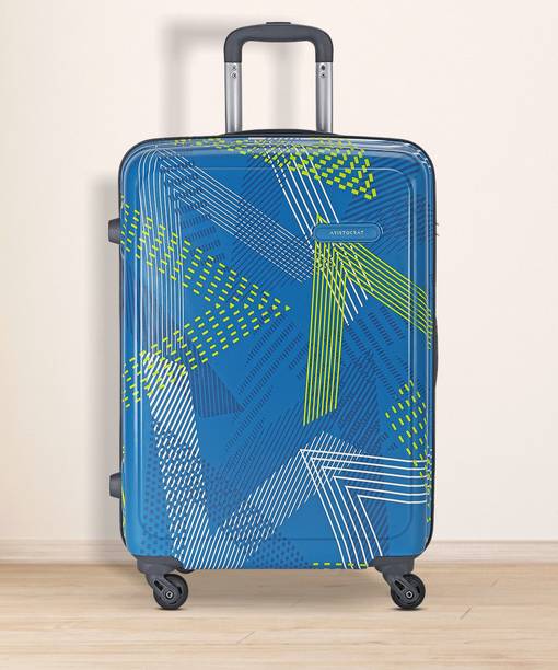 Medium Check-in Suitcase (66.5 cm) - DUAL EDGE STROLLY 360? DE-T - Blue
