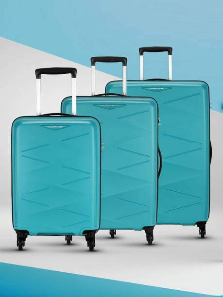 Kamiliant by American Tourister Hard Body Set of 3 Luggage 4 Wheels - (Small 55Cm Medi...