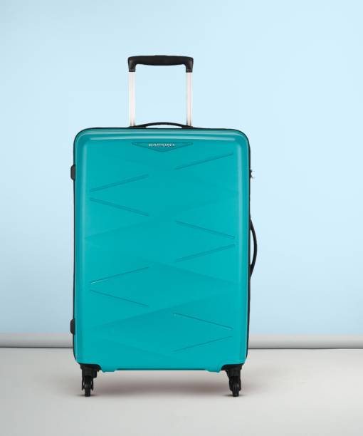 Kamiliant by American Tourister Kam Triprism Sp Aqua Check-in Suitcase 4 Wheels - 27 inch