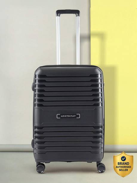 Medium Check-in Suitcase (66 cm) 8 Wheels - Harbor 8W STROLLY MEDIUM 360 BLACK - Black
