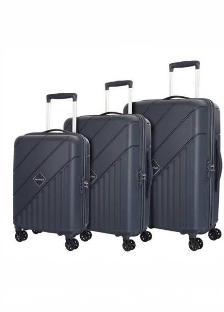 Kamiliant by American Tourister Hard Body Set of 3 Luggage 8 Wheels - Combination Lock-...