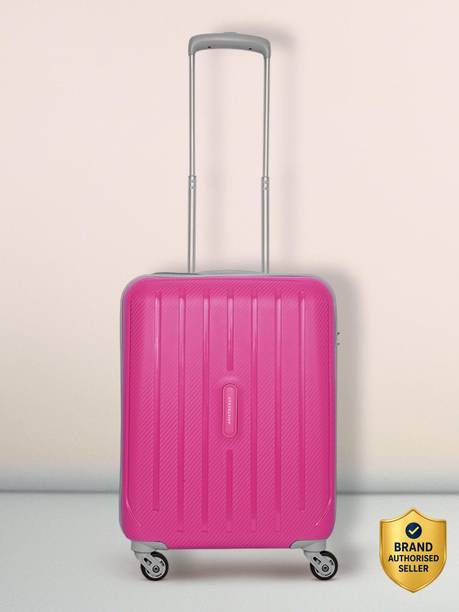 Small Cabin Suitcase (55 cm) 4 Wheels - Photon 55 - Hardbody Trolley Bag For Women - Pink