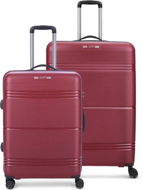 SKYBAGS Paratrip 8W Strolly Md+Lg 360 Maroon Cabin & Check-in Set 8 Wheels - 31 Inch