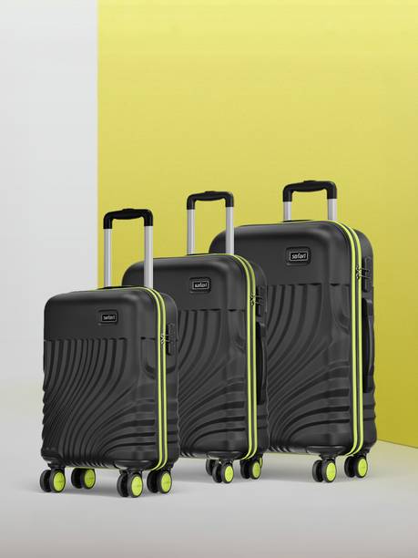 SAFARI Hard Body Set of 3 Luggage 8 Wheels - KEPLAR 3 (Small 55cm