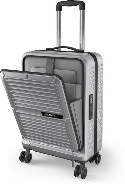 Small Cabin Suitcase (55 cm) 8 Wheels - THERON 55 4W SILVER - Silver