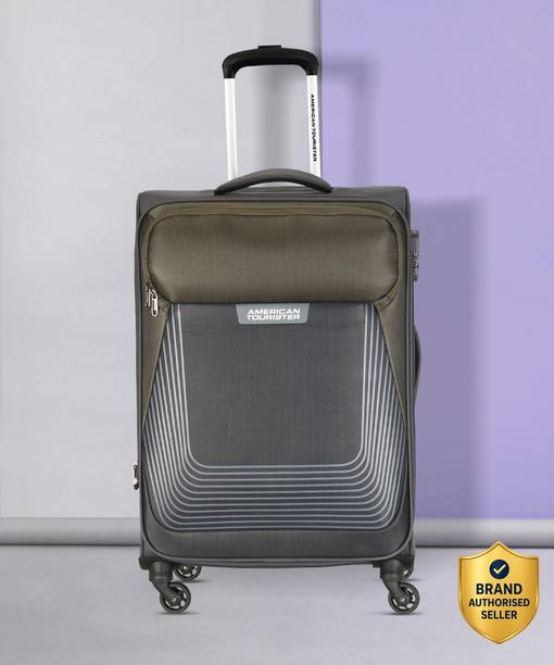 Medium Check-in Suitcase (69.5 cm) 4 Wheels - AMTSOUTHSIDITE sp 69GRY/OLV - Grey
