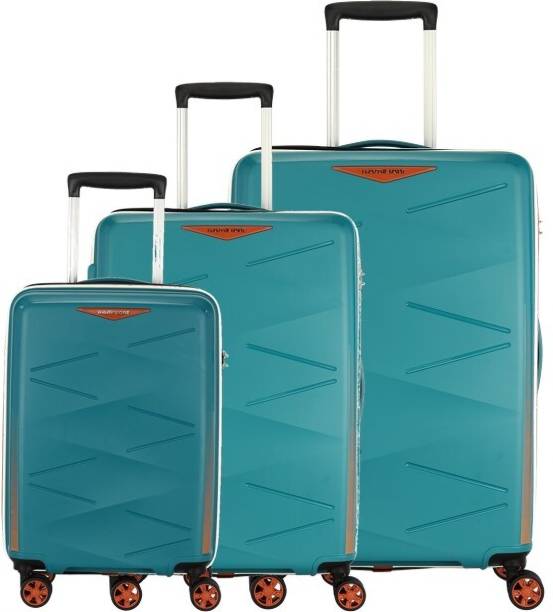 Kamiliant by American Tourister kam triprism colorbst 3pc pgrn Cabin & Check-in Set 8 Wheels - 31 inch