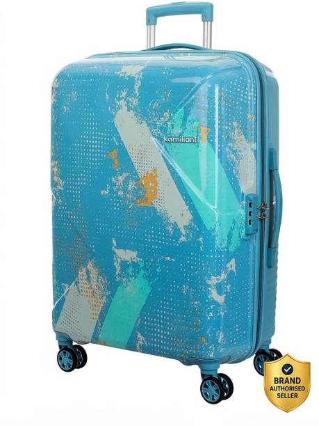 Large Check-in Suitcase (78 cm) 8 Wheels - Combination Lock-Ather - Blue