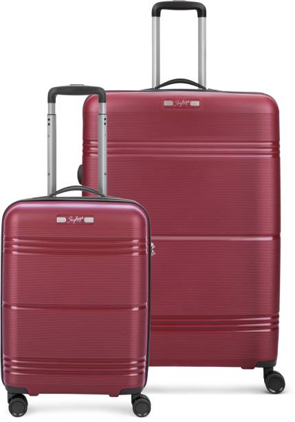 SKYBAGS Paratrip 8W Strolly Cb+Lg 360 Maroon Cabin & Check-in Set 8 Wheels - 31 Inch
