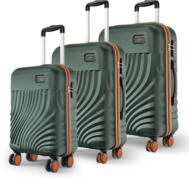 SAFARI Hard Body Set of 3 Luggage 8 Wheels - KEPLAR 4W (Small ...