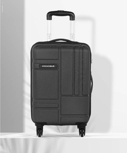 PROVOGUE Brick-Black Cabin Suitcase 4 Wheels - 22 inch
