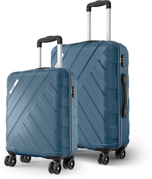 SAFARI Hard Body Set of 2 Luggage 8 Wheels - Voro - Blue