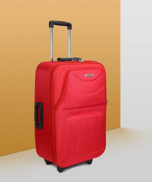 Medium Check-in Suitcase (65 inch) - Medium size Scottish / Polyester / Suitcase Trolley /Tourist / Bag - Red