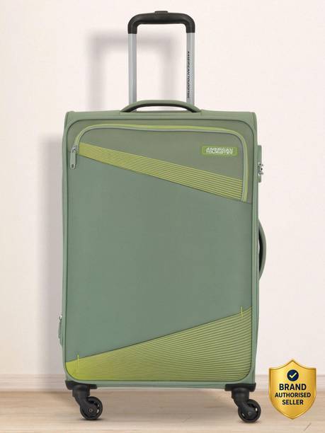 Large Check-in Suitcase (83 cm) 4 Wheels - Combination Lock-Mystic - Green