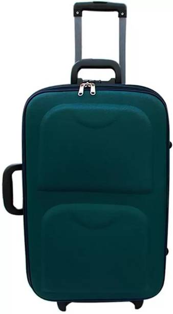 Medium Check-in Suitcase (66 cm) - High Quality/Imported Luggage/Domestic Warranty/Polyester/Classy Look & Feel - Green