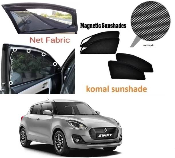 Komal Sunshade Rear Window, Side Window Sun Shade For Maruti Suzuki Swift
