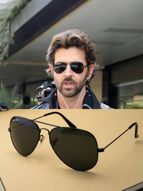 Mirrored, Toughened Glass Lens, UV Protection, Riding Glasses Aviator Sunglasses (62)
