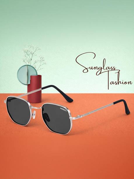 UV Protection, Gradient Retro Square Sunglasses (Free Size)
