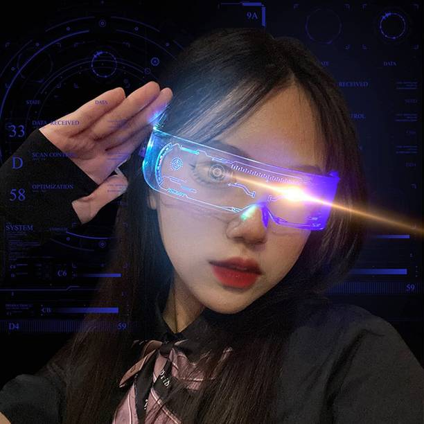 Sonic retail Led Goggles Light Up Glasses Led Visor Glasses 7 colors and 5 modes  Party Glow Ornament