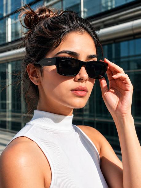 Polarized, UV Protection Retro Square Sunglasses (54)