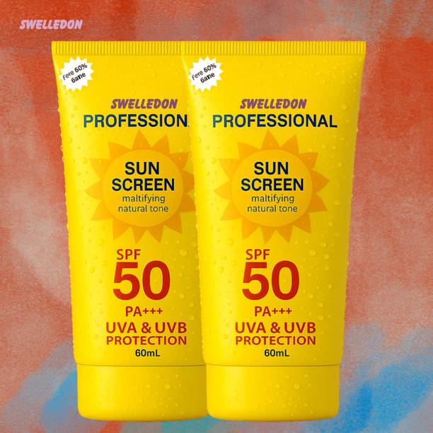 SWELLEDON Sunscreen - SPF 50 PA+++ SPF 50 PA+++ Cooling Sunscreen SPF 50 PA++++ with Aloe Vera