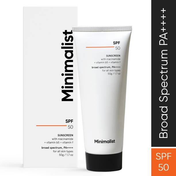 मिनिमलिस्ट Lightweight Niacinamide Broad Spectrum SunCream |No White Cast |Men&Women SPF - 50 PA++++