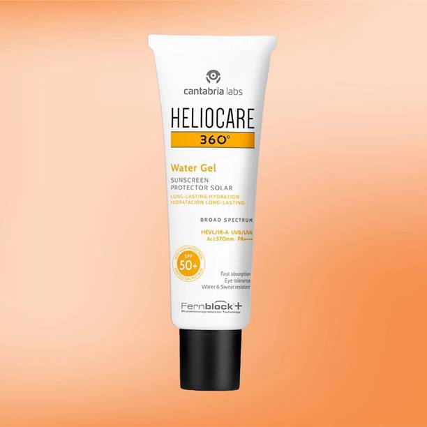 Heliocare Sunscreen - SPF 50 PA++++ 360° Gel Oil-Free Sunscreen for Oily & Acne-Prone Skin