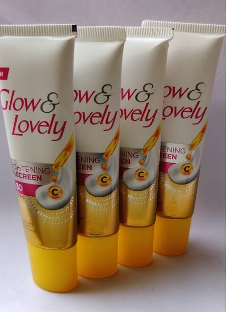 Glow & Lovely Sunscreen - SPF 50 PA+++ BRIGHTENING SUNSCREEN WITH VITA C NON STICKY 15ML X 4N