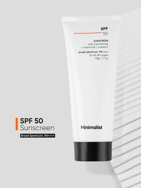 मिनिमलिस्ट Lightweight Niacinamide Broad Spectrum SunCream |No White Cast |Men&Women SPF - 50 PA++++