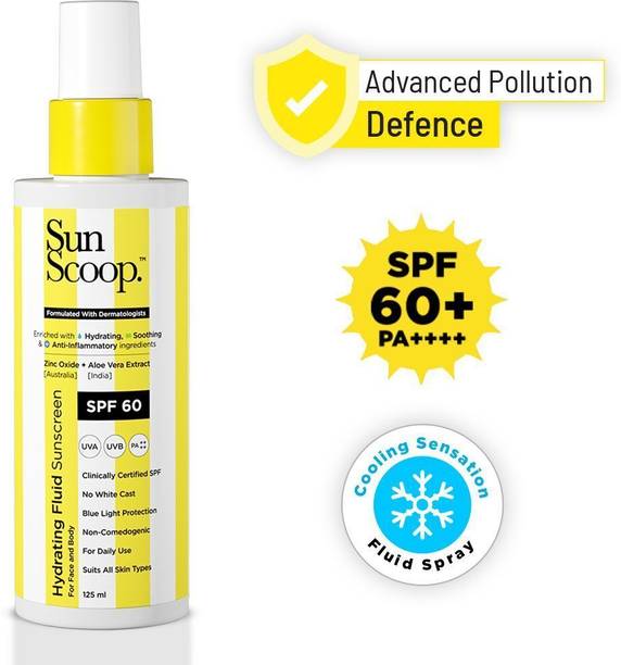 SunScoop Sunscreen - SPF 60 PA++++ Hydrating Fluid Sunscreen SPF 60 PA++++ In-Vivo Tested