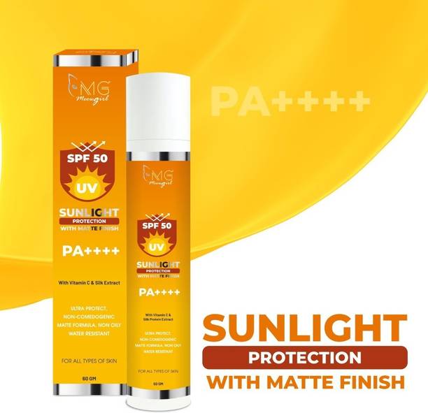 MGmeowgirl Sunscreen - SPF 50 PA++++ Sunscreen Lotion For Indian Skin, Non Oily & Ultra Protection From Sun Light
