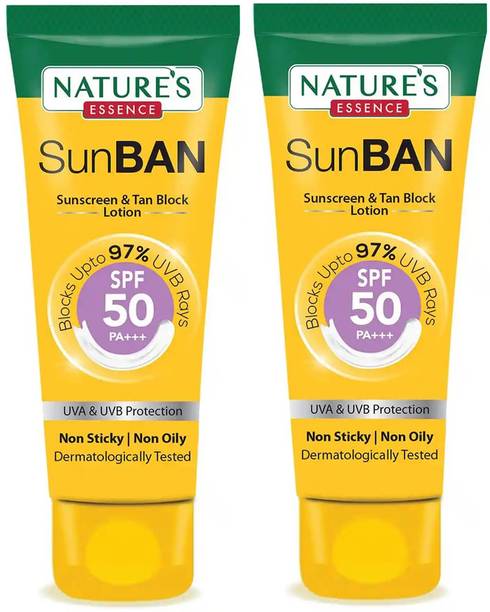 Nature's Essence Sunscreen - SPF 50 PA+++ SUNBAN SPF 50 (60MLX2)175MRPX2