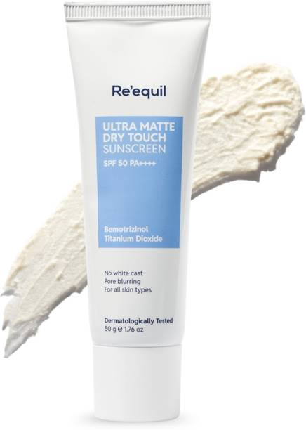re'equil Ultra Matte Dry Touch Sunscreen Gel SPF - 50 PA++++