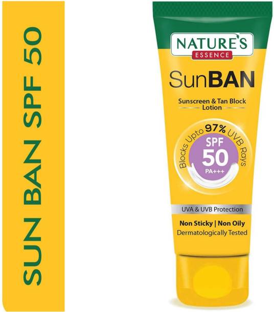 Nature's Essence Sunscreen - SPF 50 PA+++ SunBan Sunscreen - SPF 50 PA+++ pack 1 d