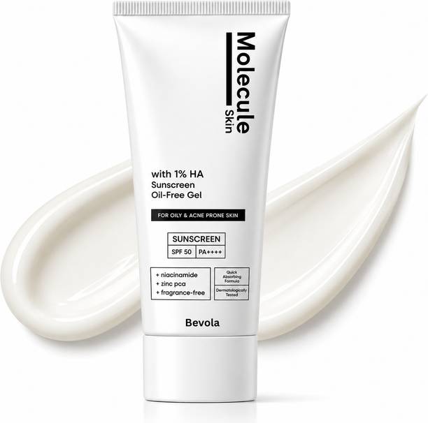 bevola Sunscreen - SPF 50 PA++++ skin molecule sunscreen with 5% Niacinamide | For Oily & Acne Prone Skin