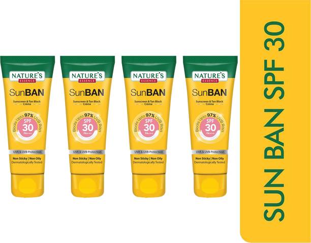 Nature's Essence Sunscreen - SPF 30 Sunban Sunscreen Spf30 120Ml (Pack of 4)