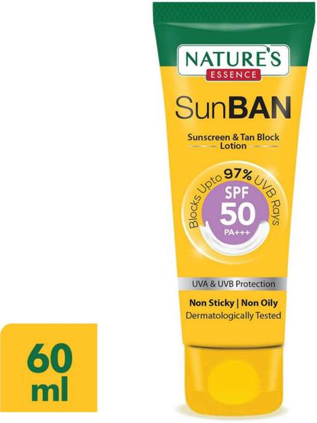 Nature's Essence Sunscreen - SPF 50 PA+++ SunBan Sunscreen - SPF 50 PA+++ pack 1 n