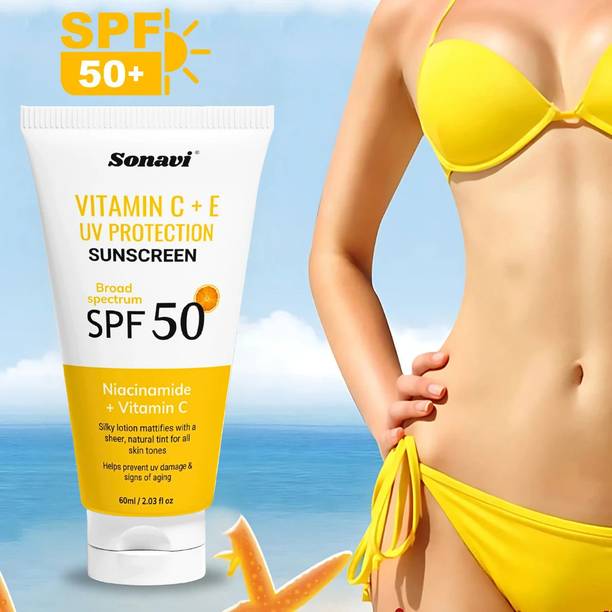 Sonavi Sunscreen - SPF 50 PA++ Sunblock Lotion For Lightweight & Oil free Sunscreen